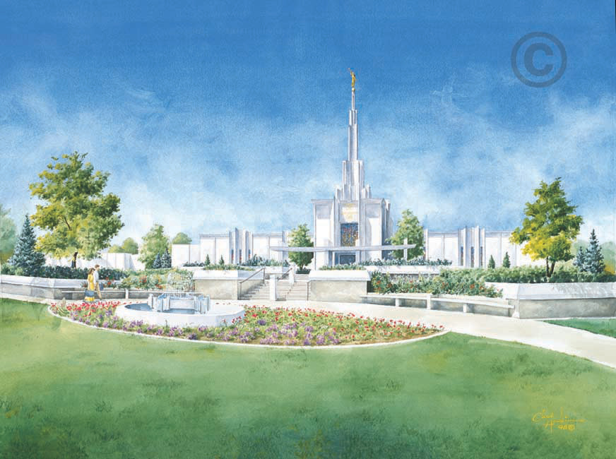 872x650 Denver Colorado Temple - Sketch Denver