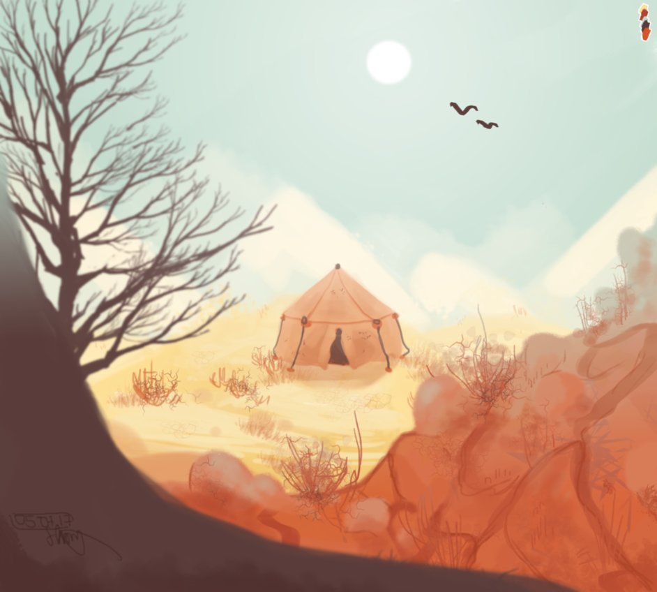 942x848 Desert - Sketch Desert