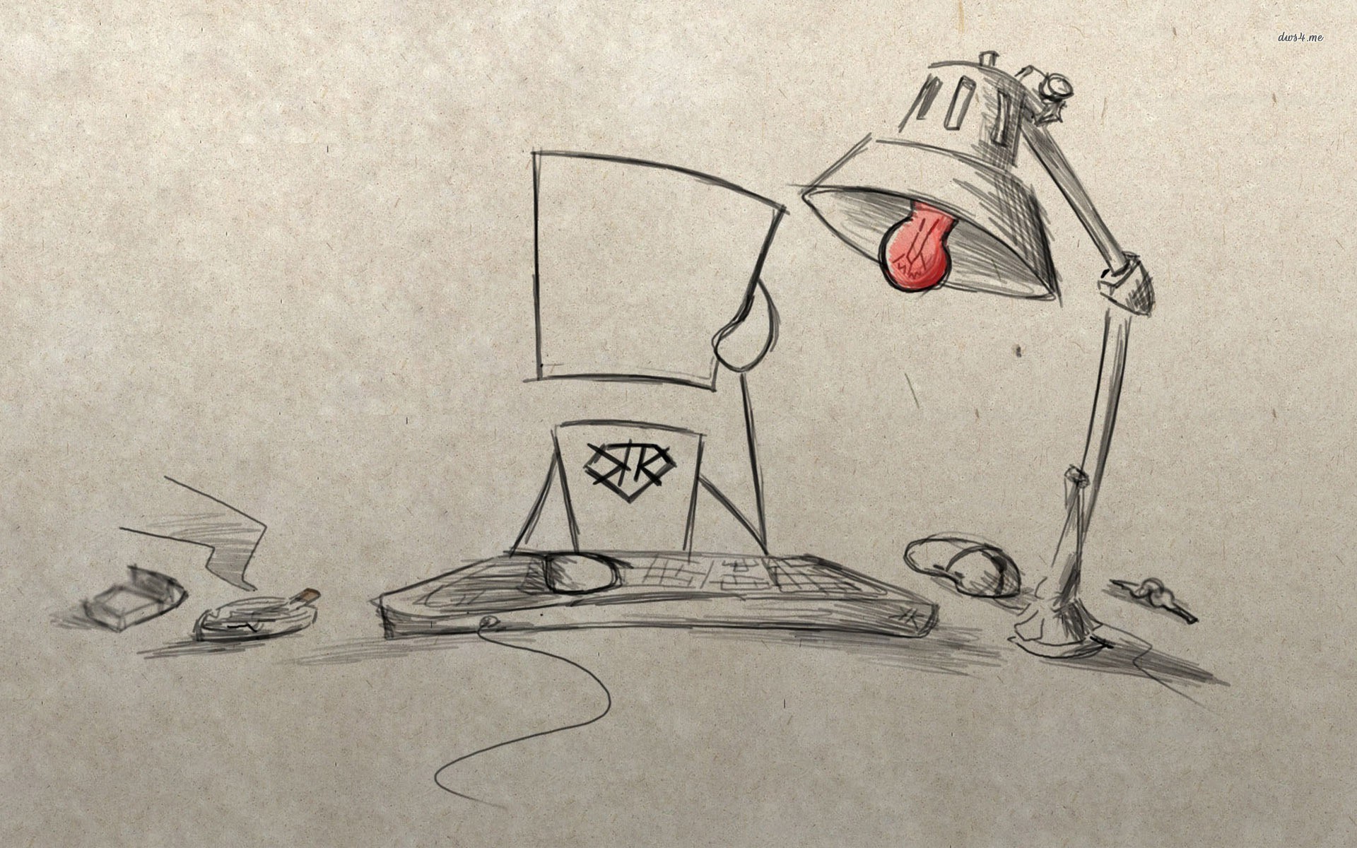 1920x1200 Computer Sketch Wallpaper - Sketch Desktop Wallpaper