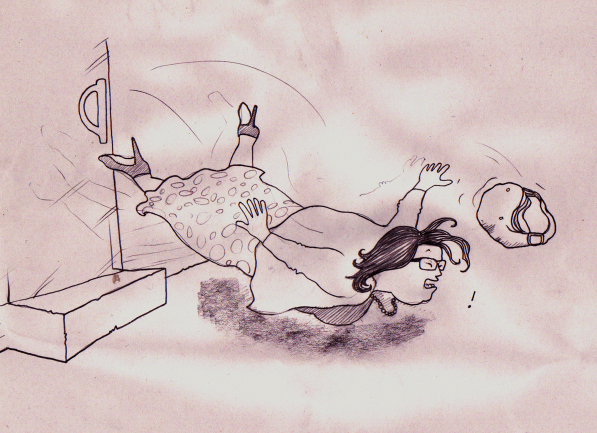 1194x866 The Sketch Diary Of A Nobody Sketch Diary Falling Down - Sketch Diary