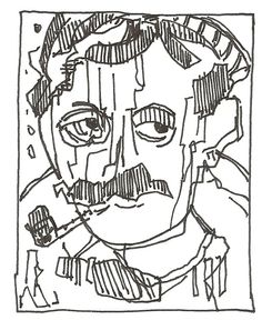 236x297 Modigliani Portrait Sketch From Dinner In The Labyrinth Sketches - Sketch Dinner