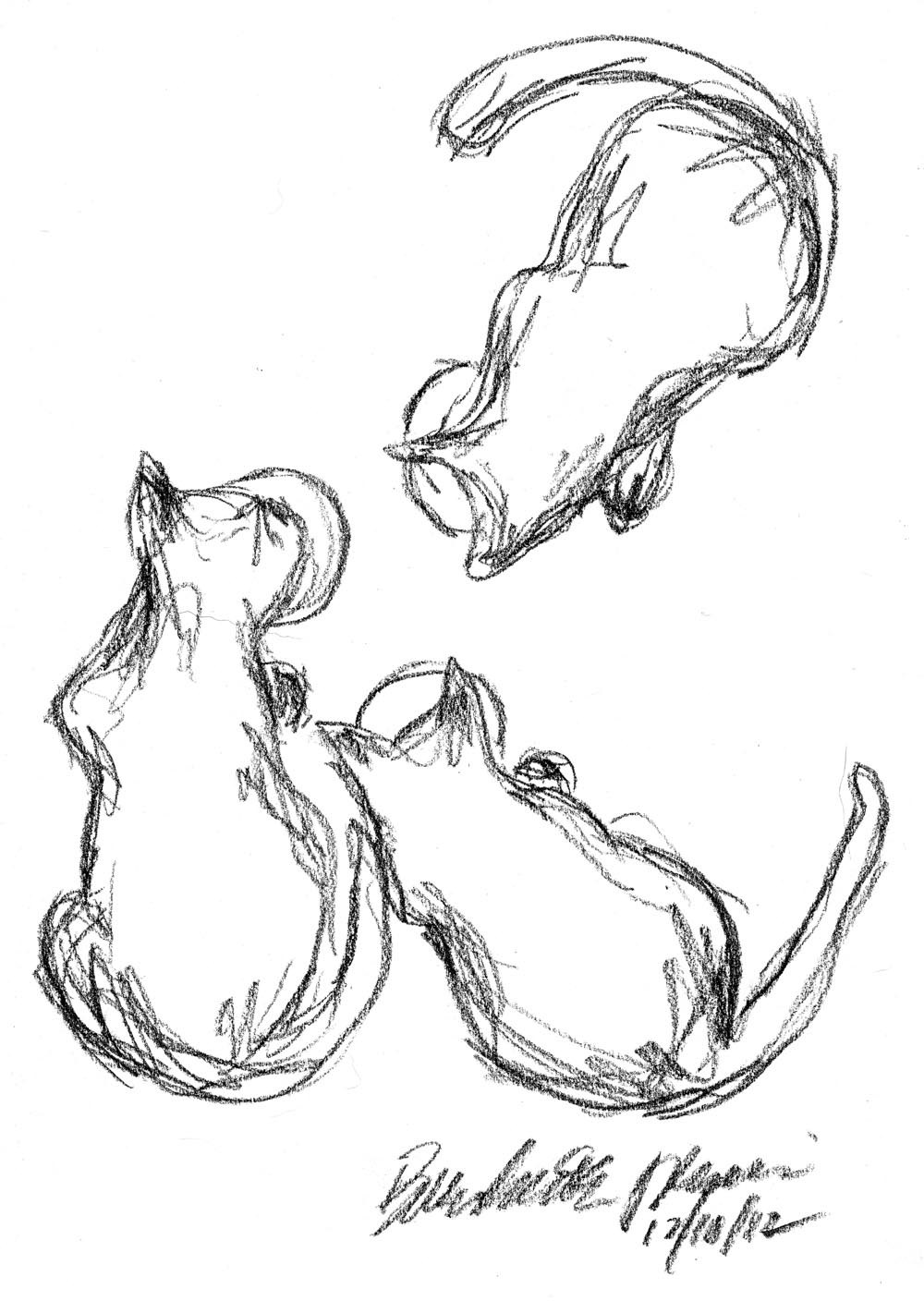 1000x1408 Daily Sketch Dinner For Three ~ The Creative Cat - Sketch Dinner