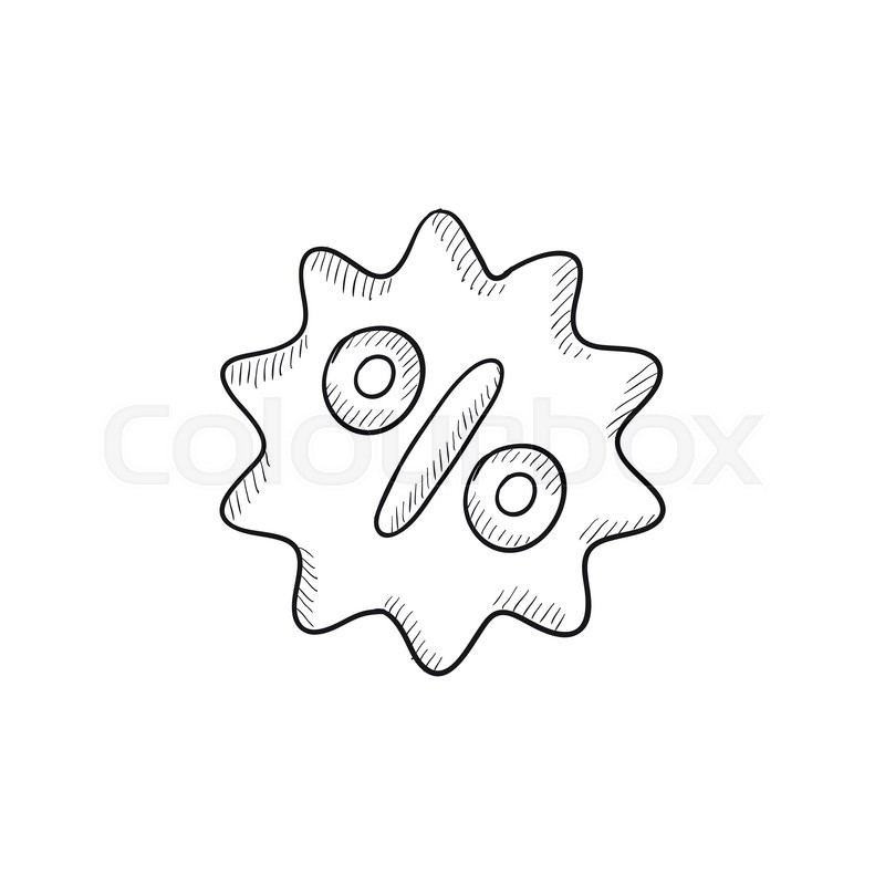 800x800 Discount Tag Vector Sketch Icon Isolated On Background. Hand Drawn - Sketch Discount