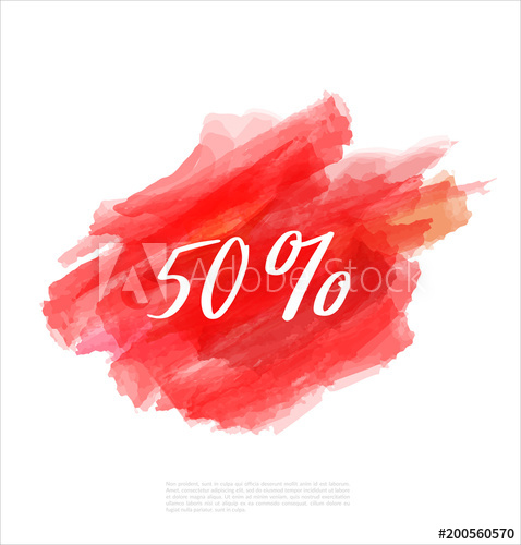 478x500 Sale 50% Off Artistic Banner Template Design On Red Sketch - Sketch Discount