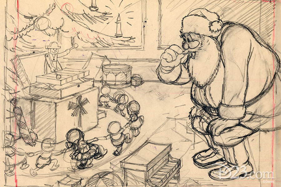 900x600 A Behind The Sketch Look Art From Favorite Disney Holiday Moments - Sketch Disney