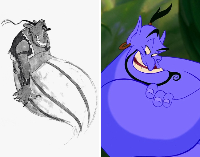 650x510 Original Concept Drawings Of Disney Characters - Sketch Disney Characters