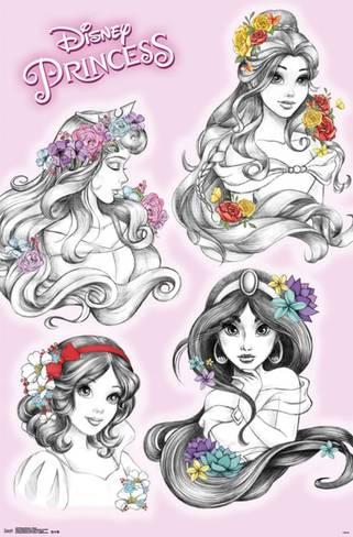 321x488 Disney Princess - Sketch Disney Princess