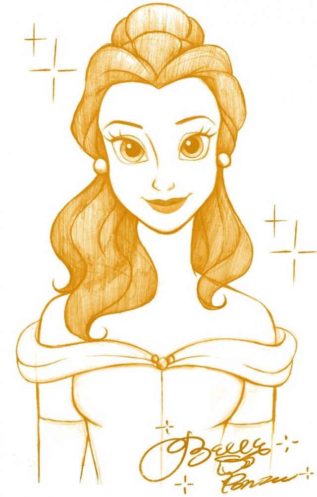 640x1002 Disney Princesses Clipart Sketch - Sketch Disney Princess