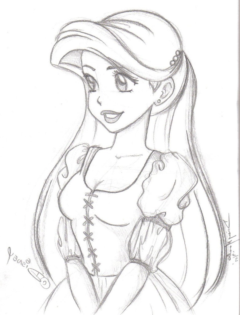 781x1022 Princess Images Sketch Wallpaper Download - Sketch Disney Princess