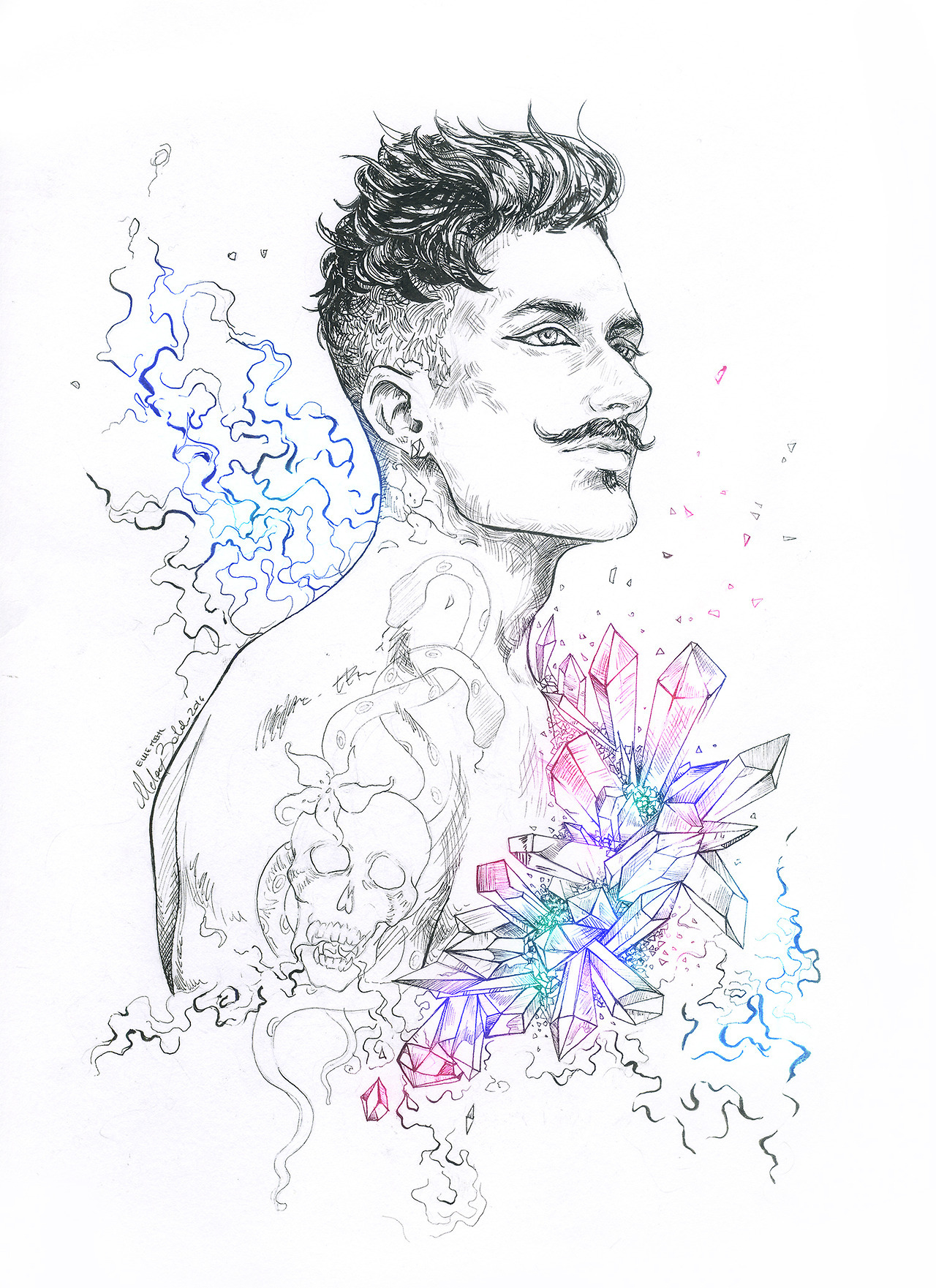 1280x1761 Melany Baldo Art Ellie Mehl - Sketch Dragon Age