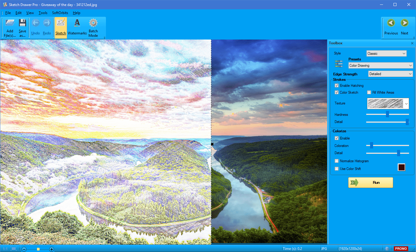 1386x842 Softorbits Sketch Drawer Pro Process Screenshot Software - Sketch Drawer
