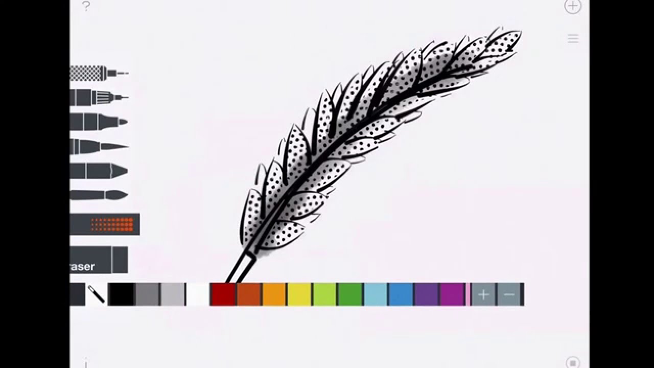 1280x720 Feather Drawing On Sketches App - Sketch Drawing App