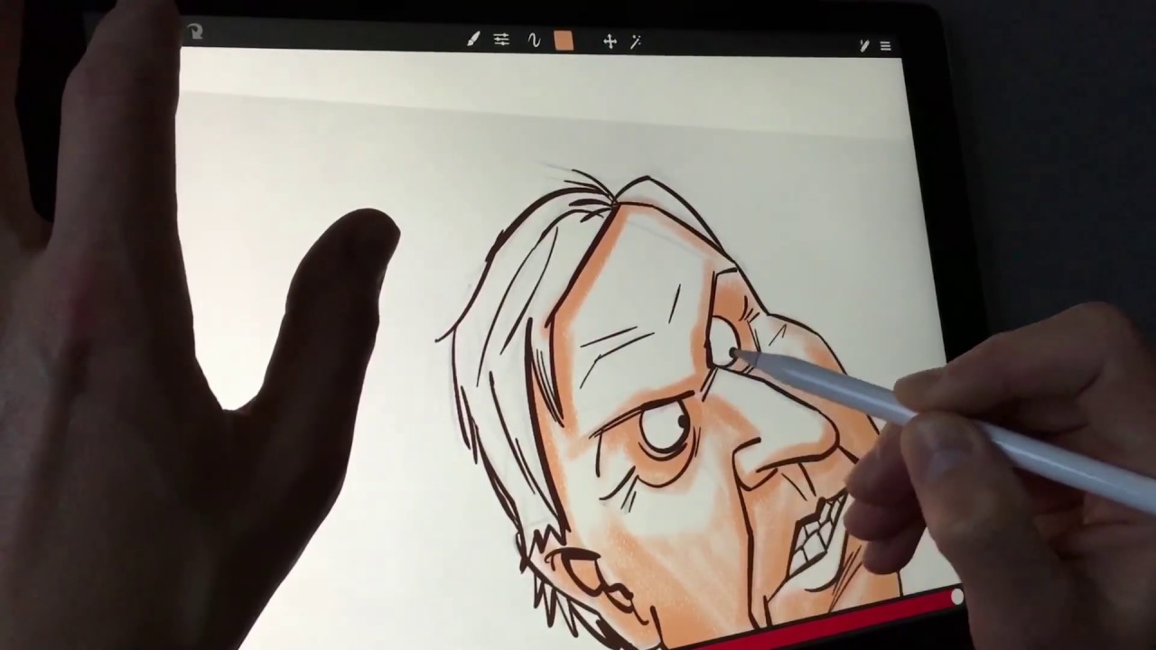 1280x720 Apple Pencil Drawing On Ipad Pro In Sketch Club App - Sketch Drawing App