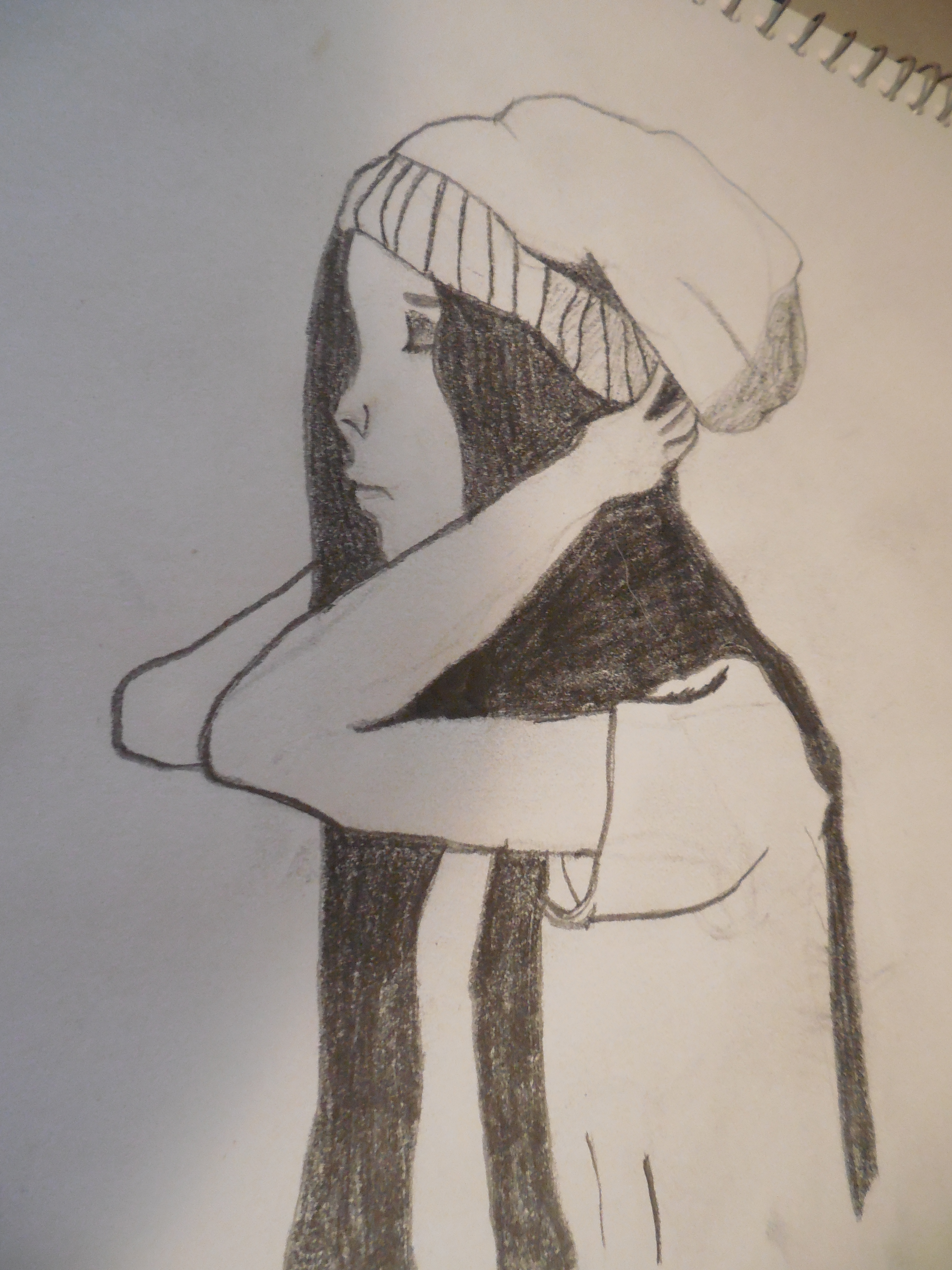 3672x4896 Hipster Sketches - Sketch Drawing Girl