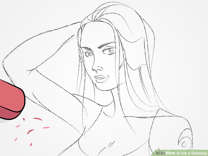 728x546 How To Ink A Drawing 14 Steps (With Pictures) - Sketch Drawing Step By Step