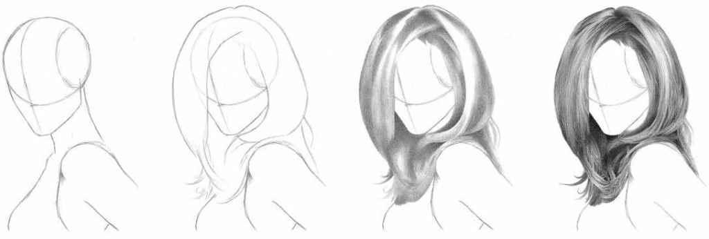 1024x346 How To Draw Realistic Hair The Ultimate Tutorial Rapidfireart - Sketch Drawing Step By Step