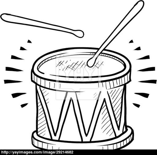 512x506 Snare Drum Vector Sketch Vector - Sketch Drum