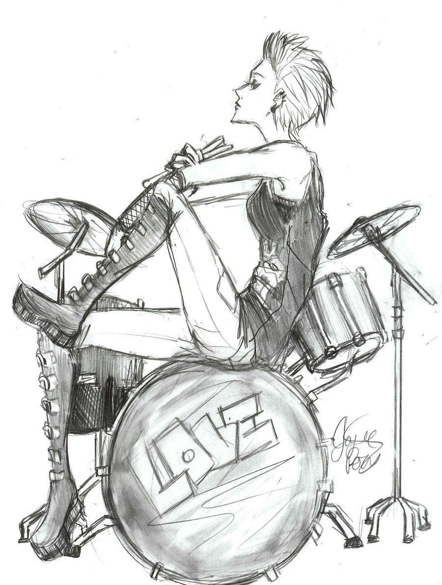 900x1191 Download Drummer Drawing Clipart Drum Drawing Sketch Sketch,drum - Sketch Drum