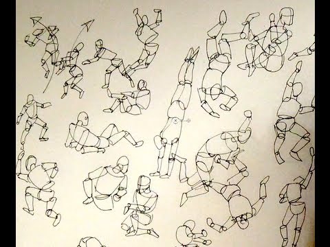 480x360 How To Sketch Amp Draw People Part 1 How To Use A Mannequin - Sketch Dummy