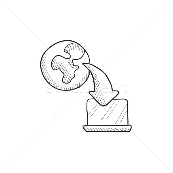600x600 Online Education Sketch Icon. Vector Illustration Andrei - Sketch Education