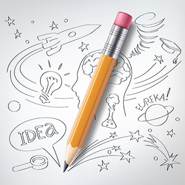 640x640 Vector Education, Science Concept, Pencil, Sketch, Education - Sketch Education