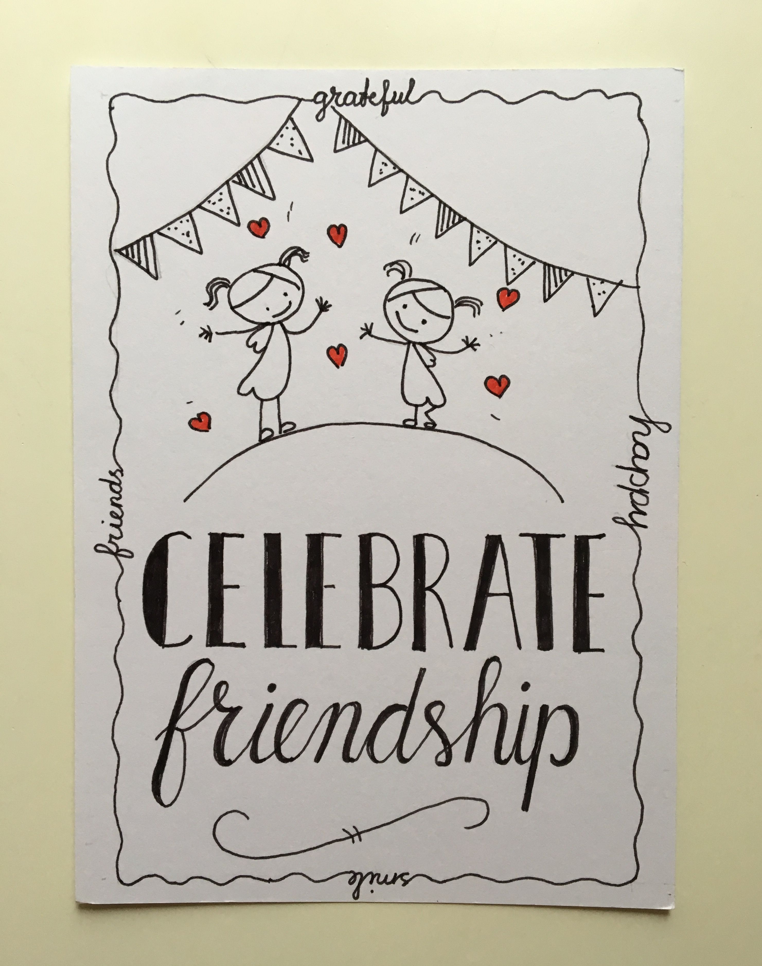 2962x3752 Vriendschap, Friendship Sketch Em Cards, Journal - Sketch Em