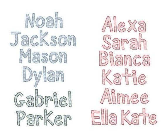 570x464 Sketch Embroidery Font Quick Stitch Vintage Look Etsy - Sketch Embroidery Font