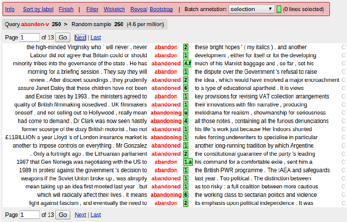691x442 The Annotation Interface In Sketch Engine. Download Scientific - Sketch Engine