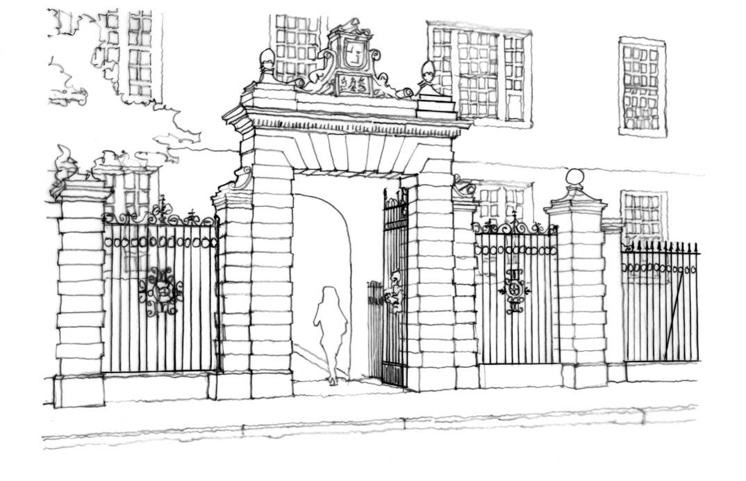 1074x692 Harvard Gates Sketches Gallery - Sketch Erickson