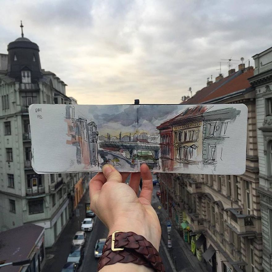 880x880 I Sketch The Places I Go To Every Day So That I Can Remember Them - Sketch Everyday