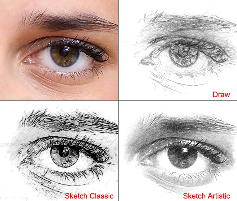 766x650 Different Styles Of Pencil Drawing Akvis Draw Vs Akvis Sketch - Sketch Examples