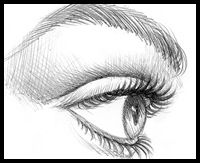 200x163 Eyelashes Drawing Lessons Amp Tutorials For How To Draw Eye Lashes - Sketch Eyelashes
