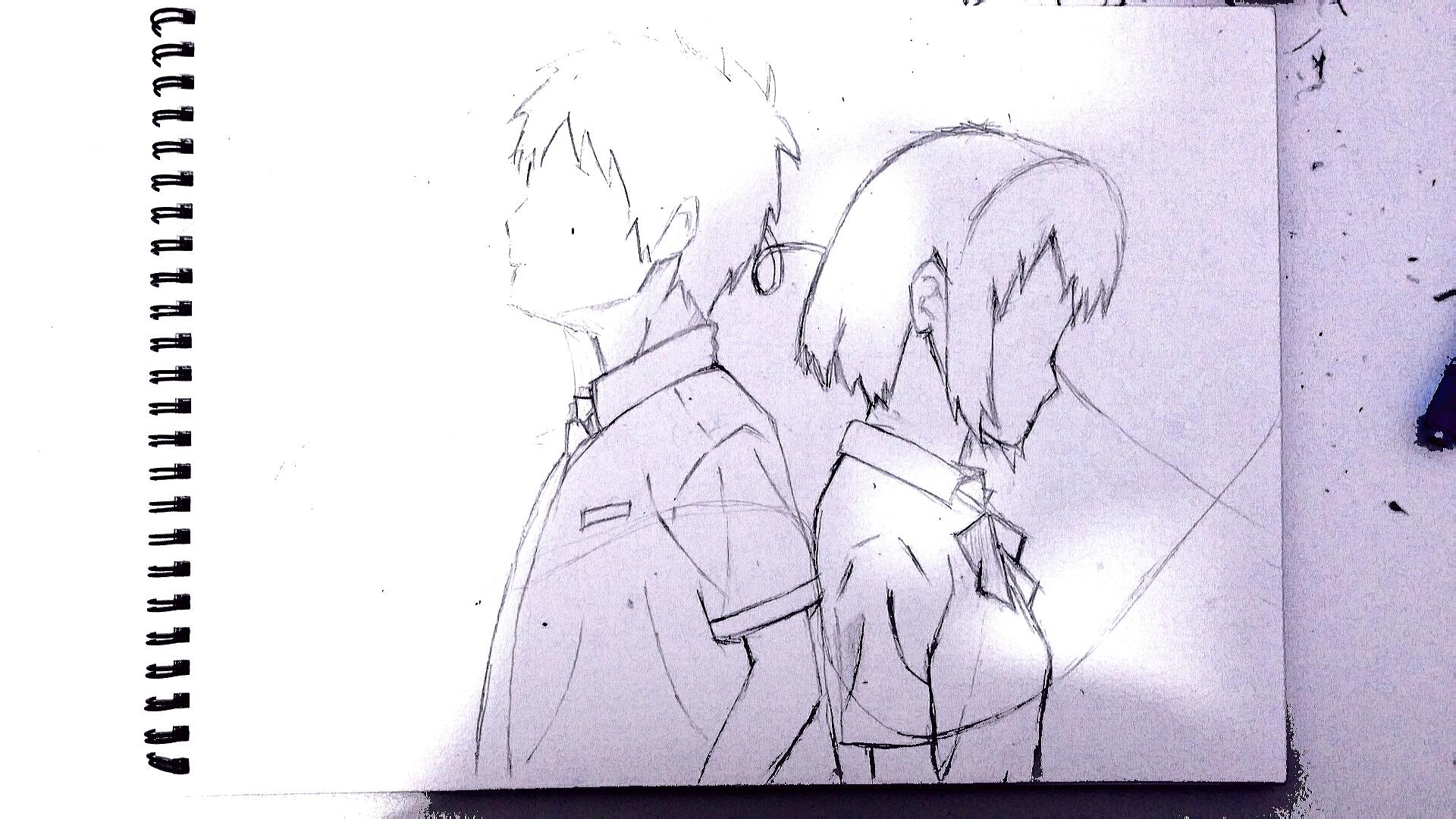 1920x1080 Fan Art (Pencil Sketch) Not Completed Kiminonawa - Sketch Fan