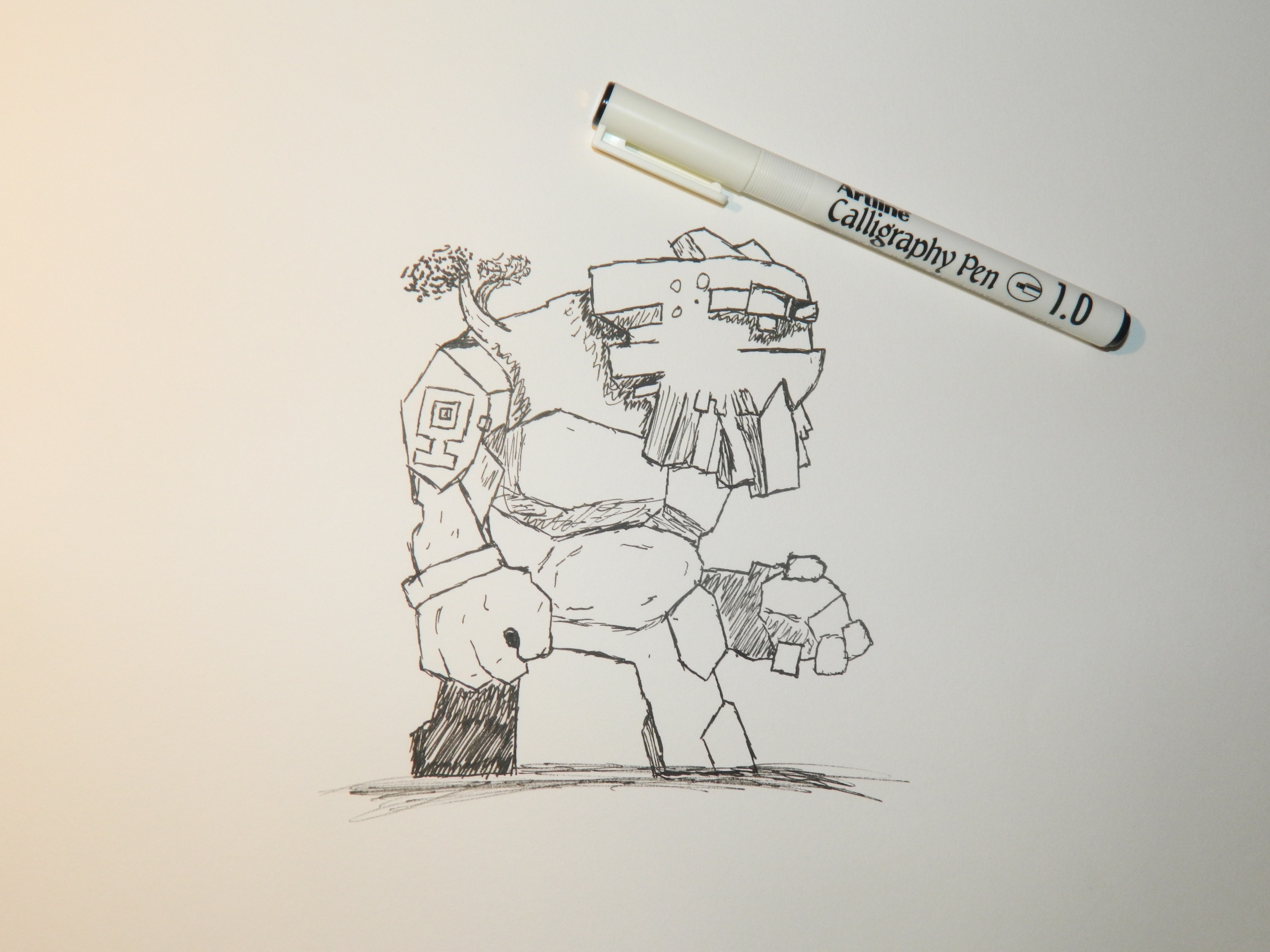 4320x3240 Fan Art Rough Sketch Of The Rock Giant - Sketch Fan