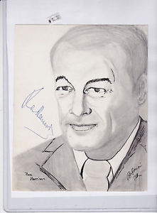 221x300 Signed Rex Harrison On A Pen And Pencil Sketch By Fan - Sketch Fan