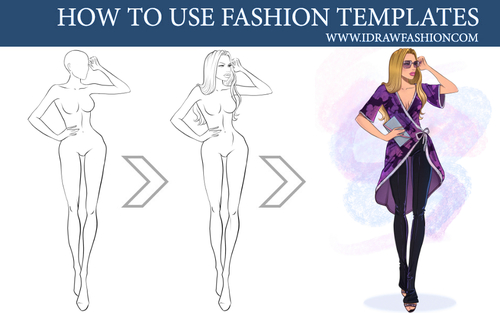 500x313 How To Use Fashion Templates On We Heart It - Sketch Fashion Template