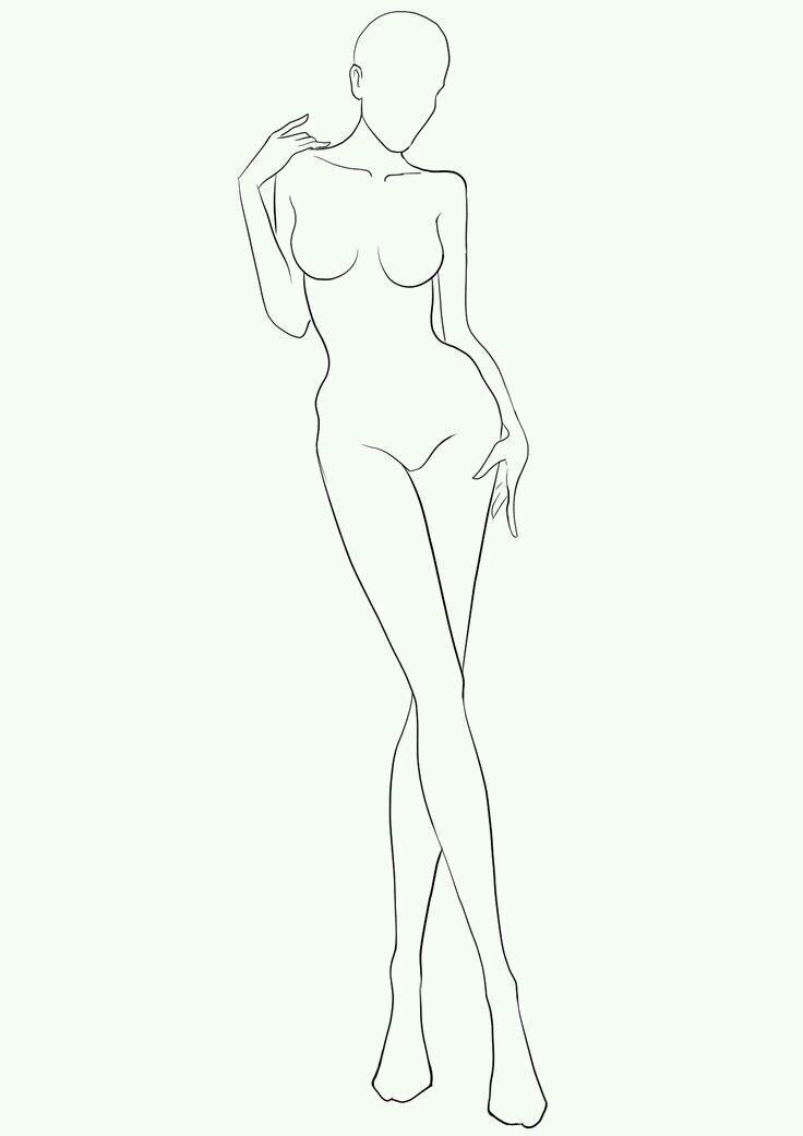 736x1041 52 Best Portfolio Images Fashion Sketches, Fashion - Sketch Fashion Template