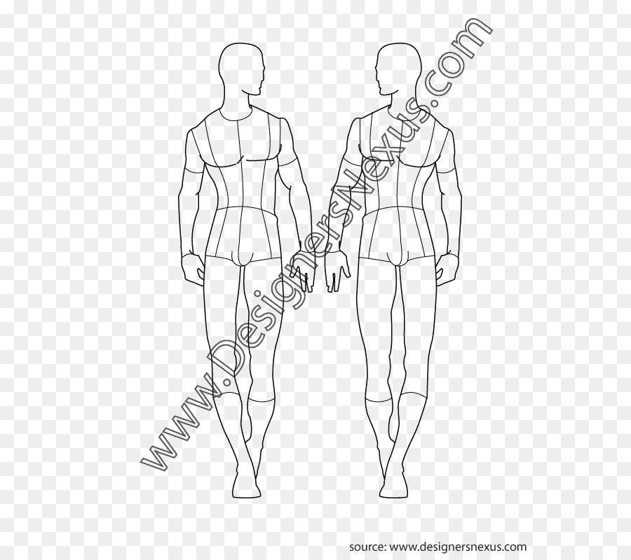 900x800 Download Male Fashion Template Clipart Croquis Fashion Sketch - Sketch Fashion Template