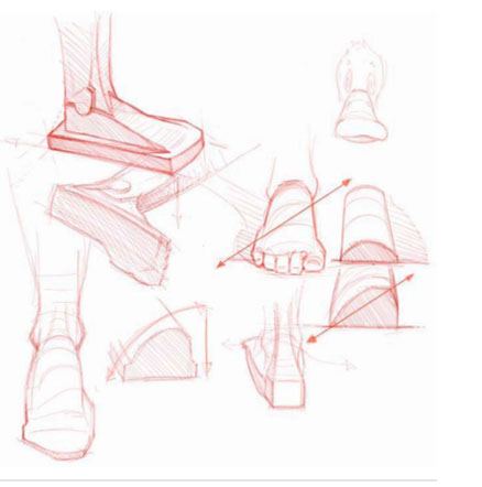 438x442 Figure Drawing Feet - Sketch Feet