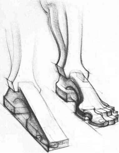 381x489 Wedge Masses Of Hand And Foot - Sketch Feet