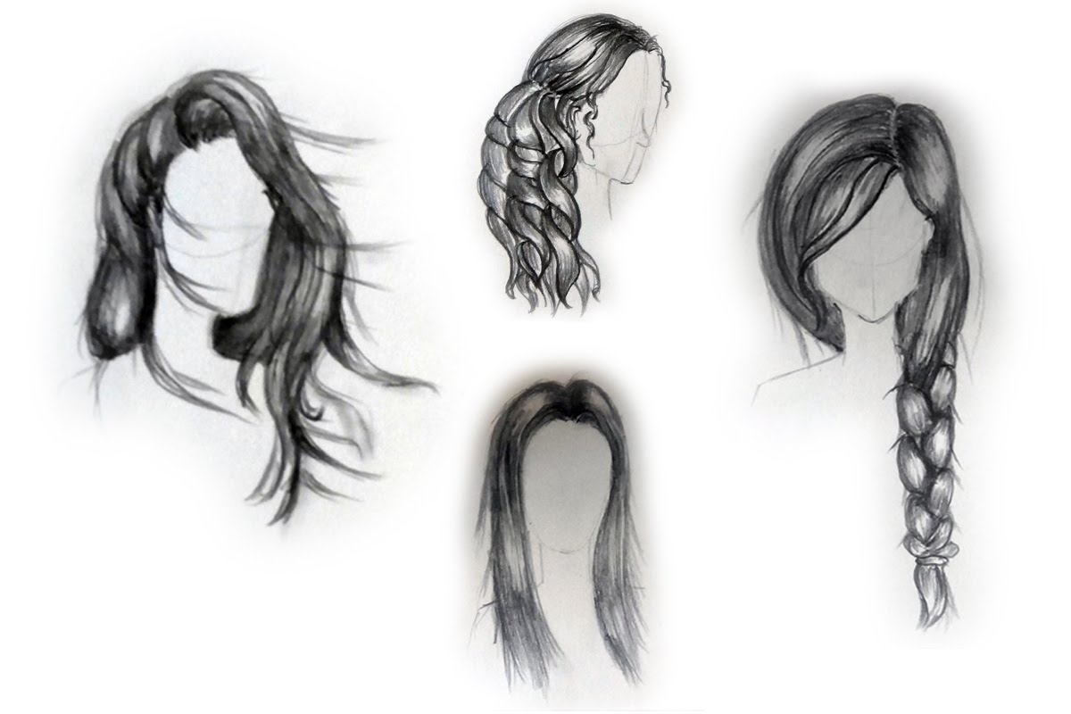 1200x800 How To Draw Female Hairstyles - Sketch Female