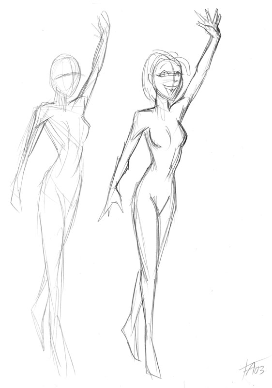 562x800 Female Sketch By Derangedmeowmeow - Sketch Female