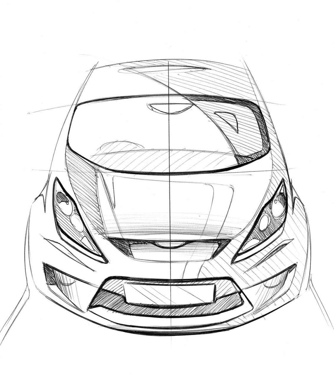 1133x1280 Ford Fiesta Design Sketch Sketches Fiestas - Sketch Fiesta