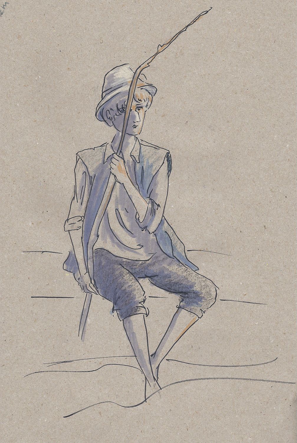 1007x1500 Fisherman - Sketch Fisherman