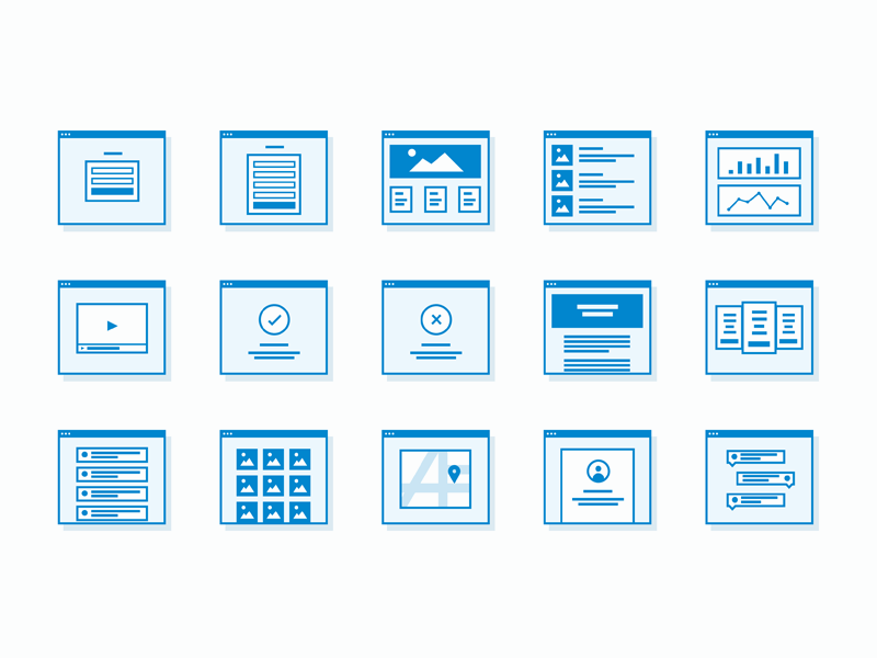 800x600 Flowchart Site Icons Freebie - Sketch Flowchart