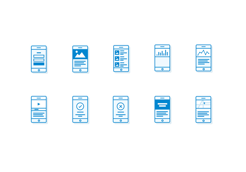 800x558 Mobile App Flowchart Icons For Sketch - Sketch Flowchart