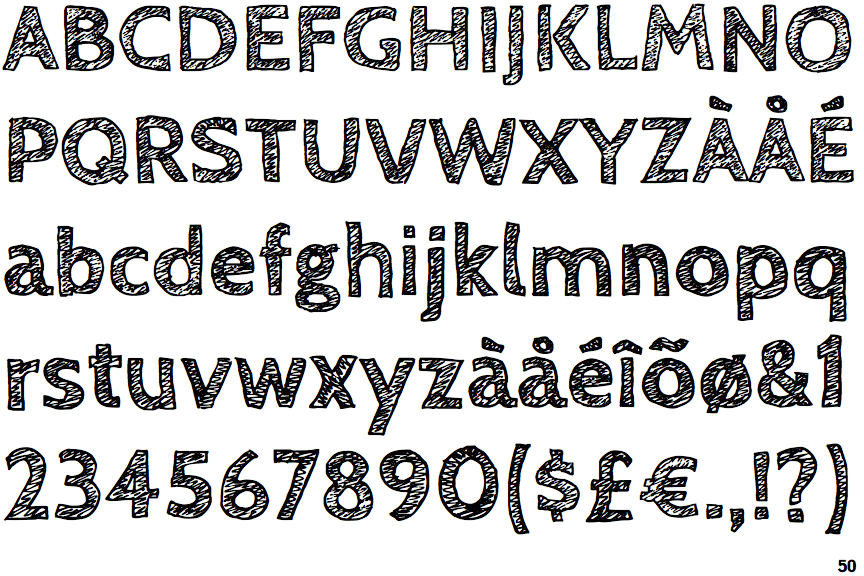 864x576 Identifont - Sketch Font
