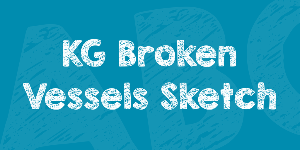 1024x512 Kg Broken Vessels Sketch Font 1001 Fonts - Sketch Font