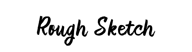 730x200 Rough Sketch Font - Sketch Font Free