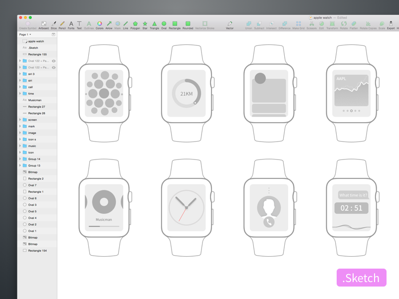 800x600 Apple Watch Sketch By Suskey - Sketch For Apple
